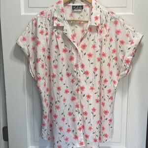 Caliche short sleeve floral button down